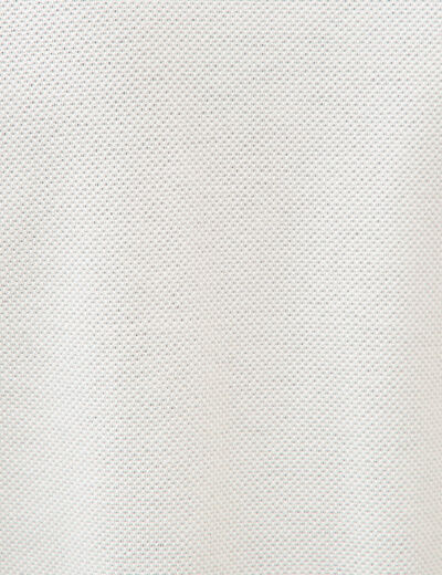 Polo col polo manches courtes ecru homme