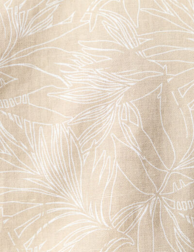 Chemise manches longues beige homme