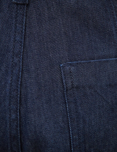 Jeans slouchy taille haute denim brut femme