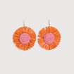 Boucles d'oreilles orange clair femme