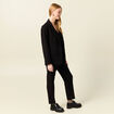 Veste blazer droite noir femme