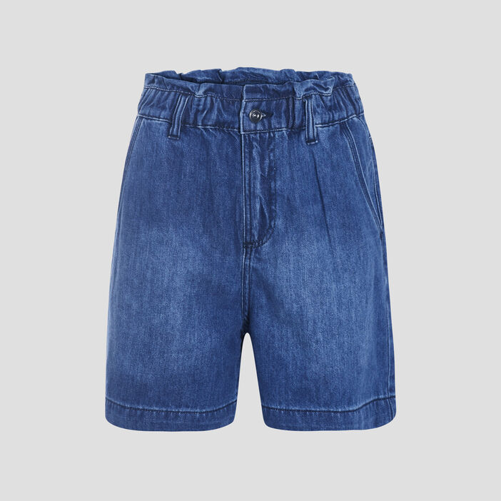 Short slouchy éco-responsable denim stone femme