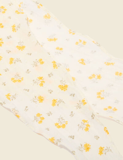 Lot de 2 foulards en coton bleu ciel femme