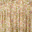 Robe fluide col v manches courtes vert femme