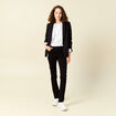 Jeans regular 5 poches denim noir femme