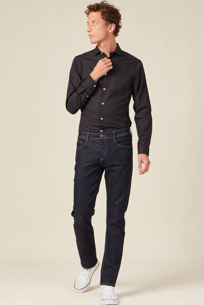 Chemise éco-responsable noir homme