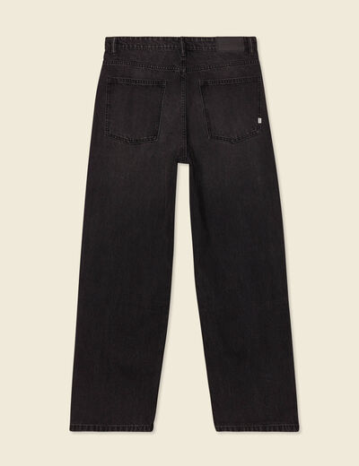 Jeans loose 5 poches denim noir homme