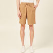 Bermuda coupe large beige homme