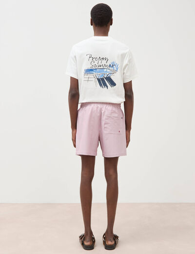 Short de bain vieux rose homme