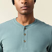 T-shirt manches longues vert foncé homme