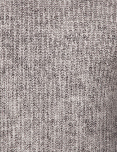 Pull manches longues 2-en-1 gris femme