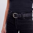 Ceinture embossée noir femme
