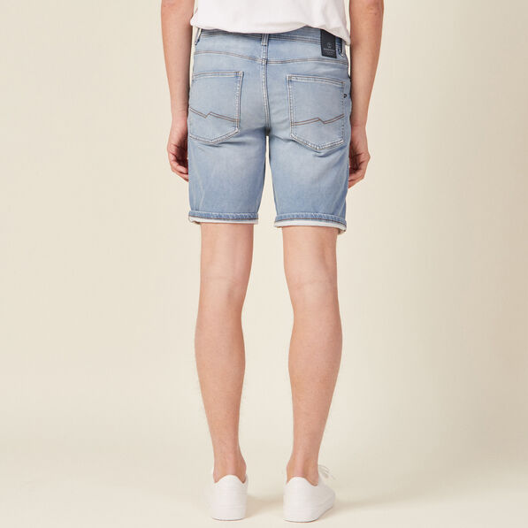 bermuda eco responsable denim bleach homme Bermuda éco-responsable denim bleach homme