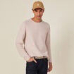 Pull manches longues beige homme