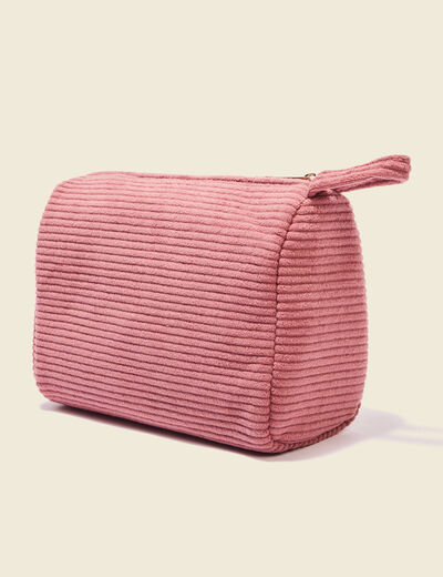 Trousse matelassée vieux rose femme