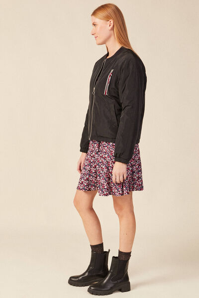 Veste bomber éco-responsable noir femme