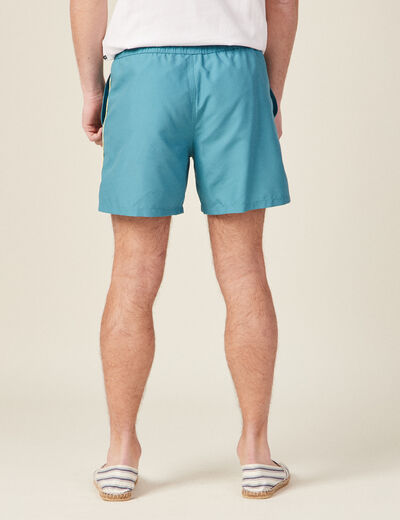 Short de bain bleu pétrole homme