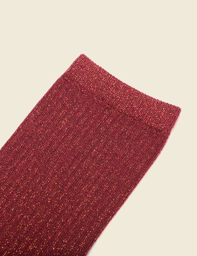 Chaussettes bordeaux femme