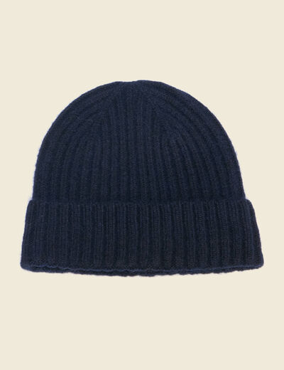 Bonnet bleu marine homme