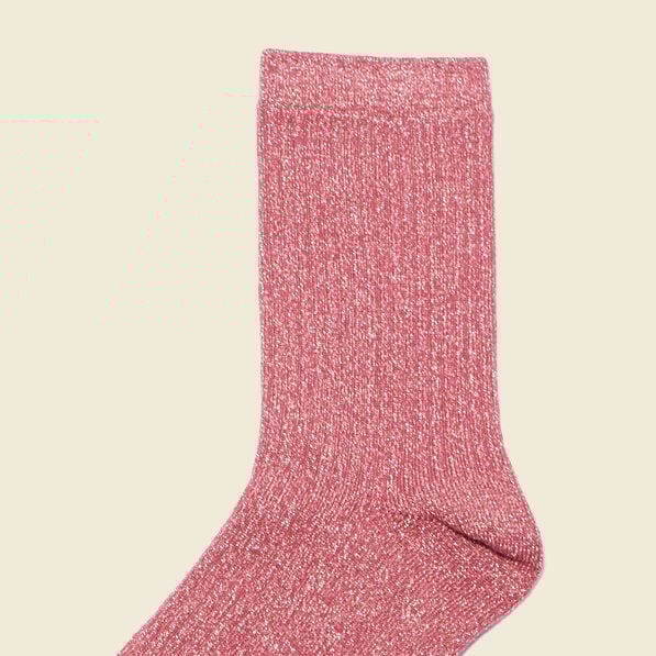 chaussettes vieux rose femme Chaussettes vieux rose femme