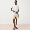 T-shirt manches courtes ecru homme
