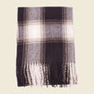 Écharpe à franges noir homme