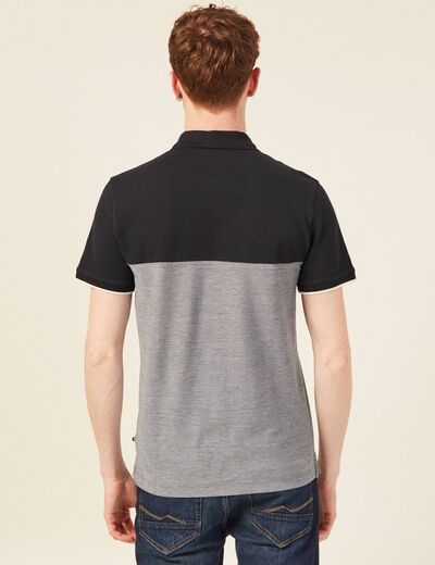 Polo éco-responsable bleu marine homme