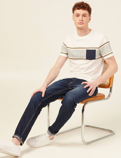 T-shirt manches courtes vert kaki homme
