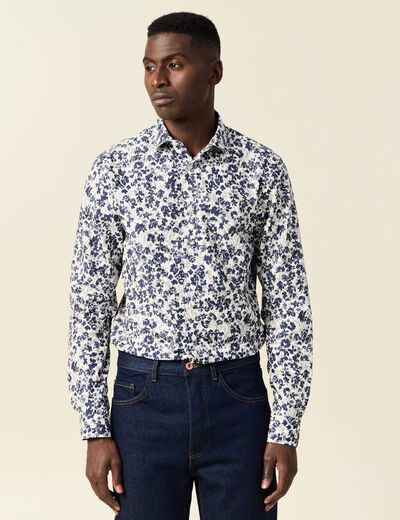 Chemise manches longues blanc homme