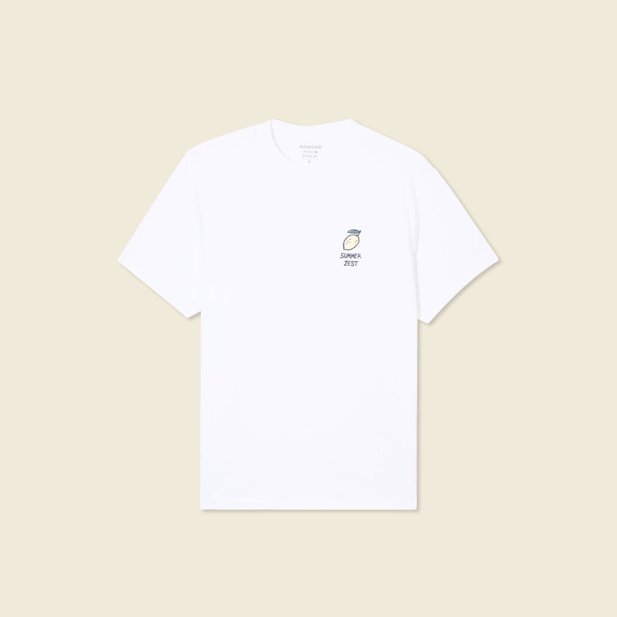 T-shirt manches courtes blanc homme