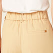 Pantalon city large à pinces beige femme