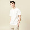 T-shirt en coton ecru homme