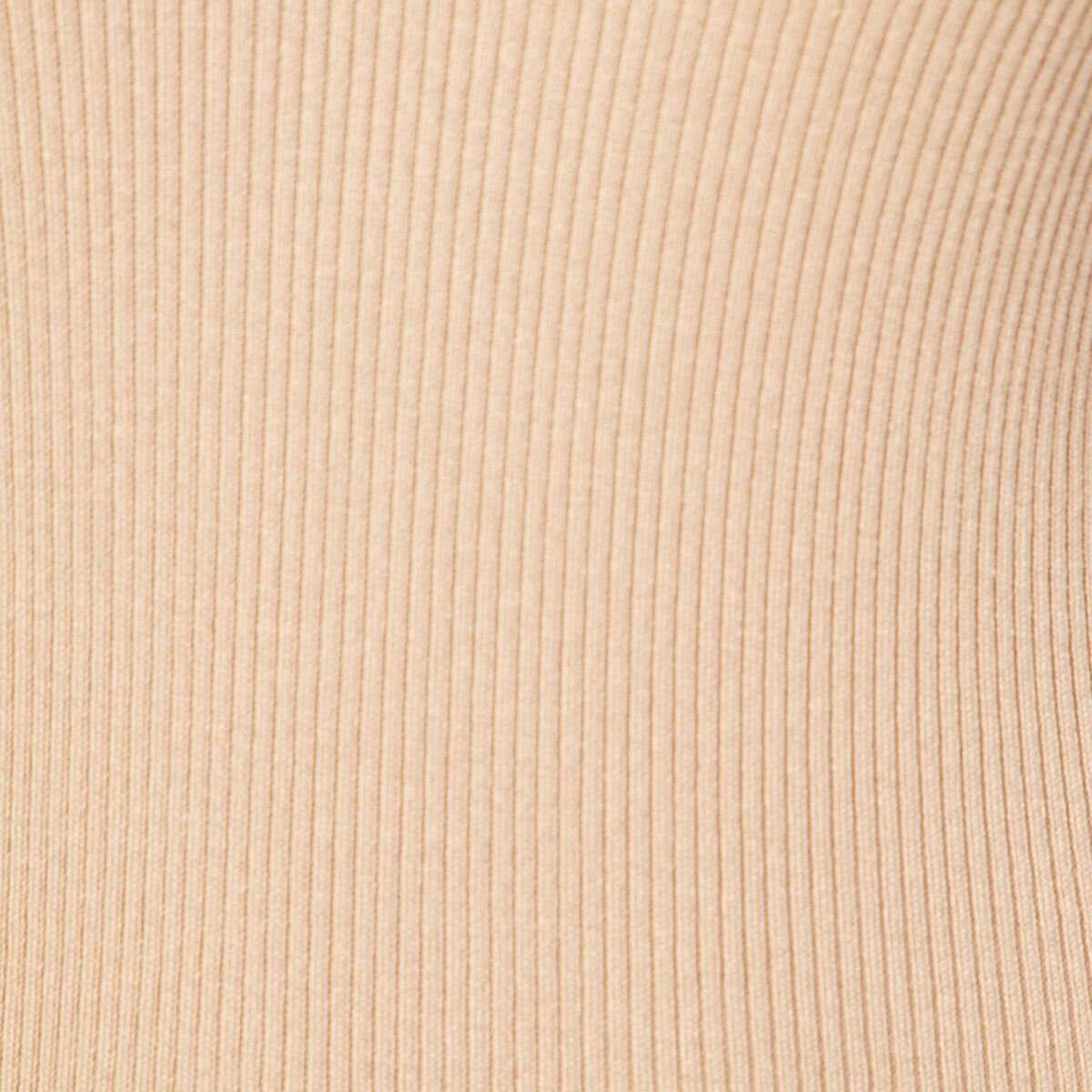 Robe pull longue moulante beige femme