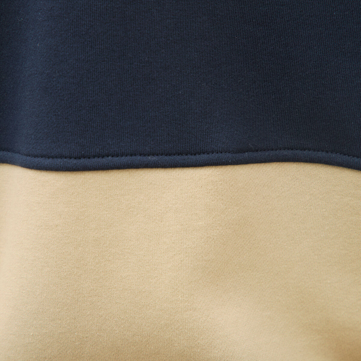 Sweat droit sherpa &agrave; capuche bleu marine homme