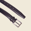 Ceinture fine noir homme