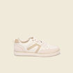 Baskets basses plates ecru homme
