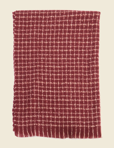 &Eacute;charpe rouge fonc&eacute; femme