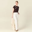T-shirt éco-responsable marron femme