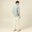 Polo manches courtes vert clair homme