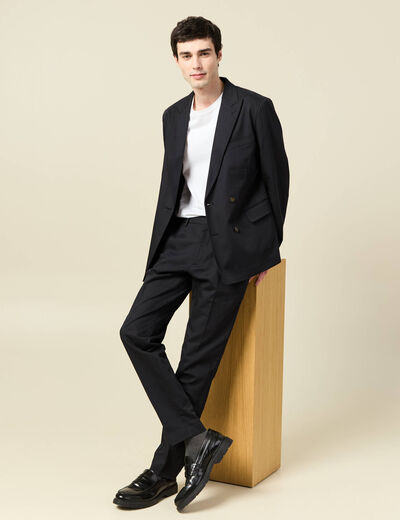 Pantalon chino noir homme