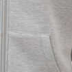 Sweat ample &agrave; capuche manches longues gris clair homme
