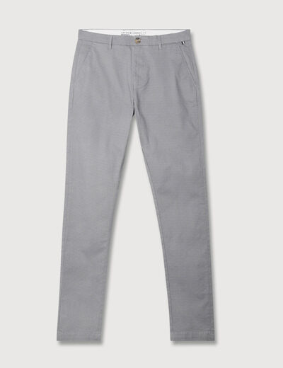 Pantalon chino longueur 32 gris homme