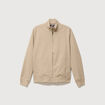Blouson col camionneur manches longues beige homme