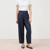 Jeans slouchy taille haute denim brut femme