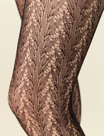 Collants fantaisie noir femme