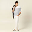 T-shirt manches longues ecru homme
