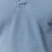 Polo cintré manches courtes en coton bleu foncé homme
