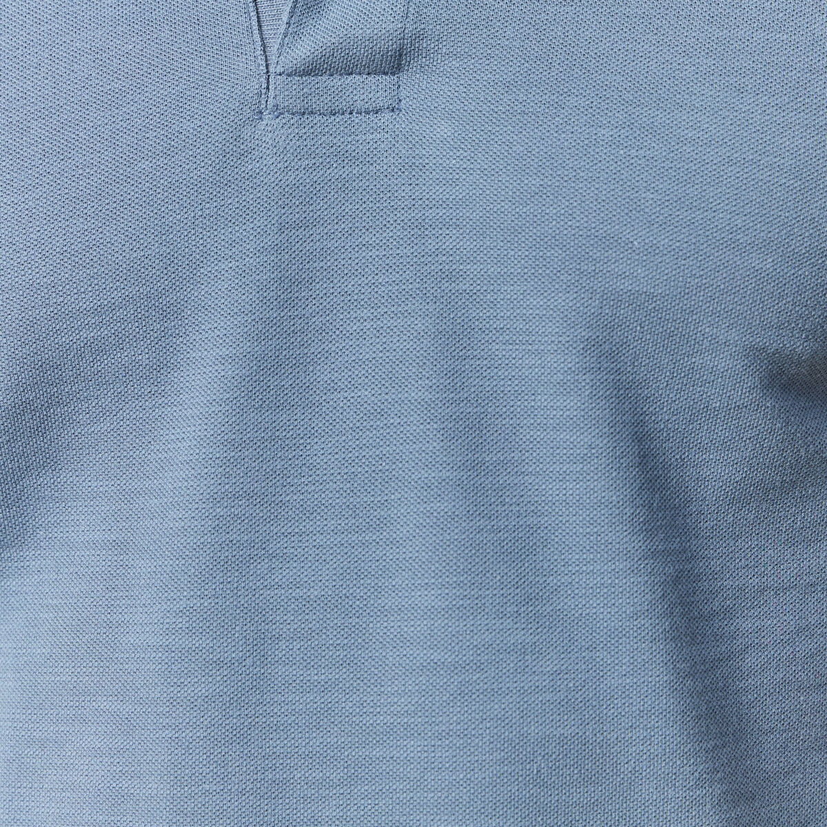 Polo cintré manches courtes en coton bleu foncé homme