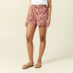 Short droit marron foncé femme