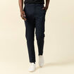Pantalon chino stretch bleu marine homme